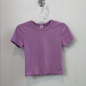 Aritzia Lilac Short Sleeve Tee